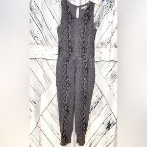 12 Thompson Sleeveless Jumpsuit Python L